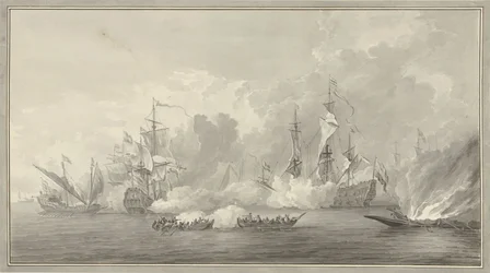 Naval Battle, Possibly at Kijkduin on August 21, 1673