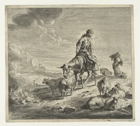 Man on a Donkey