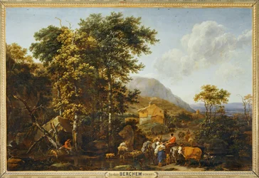 Landscape with large tree
