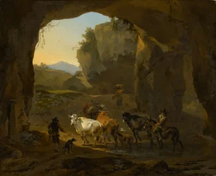 Cowherds in a Grotto