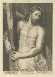 Christ with the Cross (Christ and Thirteen Apostles)