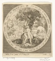 Eve Deceived by the Serpent at the Tree of Knowledge of Good and Evil