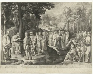 John the Baptist Preaching to the Multitude