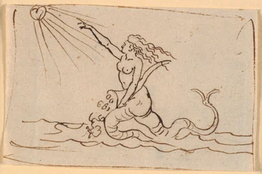 A Mermaid Pointing Towards the Sun