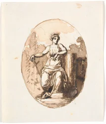 A Seated Female Figure, Allegory of Strength or Endurance