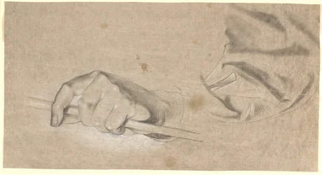 Study of a Hand and Drapery