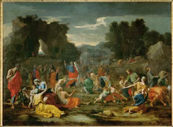The Israelites Gathering Manna in the Desert