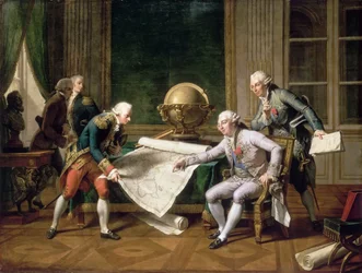 Louis XVI gives instructions to Captain La Pérouse