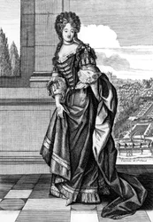 Elisabeth Charlotte of Bavaria, Duchess of Orleans, Engraving by N. Arnoult after Dieu
