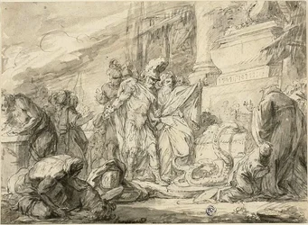 Aeneas at the Tomb of Anchises (recto); Aeneas at the Tomb of Anchises (verso)