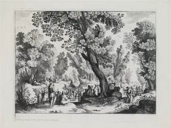 A Wooded Landscape with the Sermon of St. John the Baptist