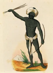 Aborigine from Island of Vatou-Lele (Fiji Islands)