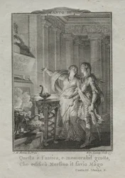 In the Grotto of Merlin, the Magician