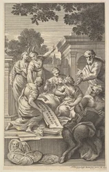Allegorical Composition Celebrating the Humanities, 1695
