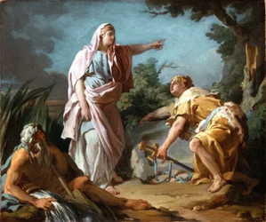 Aethra Showing Her Son Theseus the Place Where His Father Had Hidden His Arms, 1768