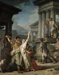 Virginius About to Kill His Daughter, 1783