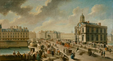 Le Pont-Neuf and the Samaritaine Pump, Seen from the Quai de la Mégisserie