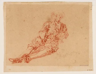 Seated Man, Legs Extended