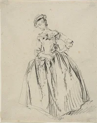 Study: Young Woman Standing Hand on Hip
