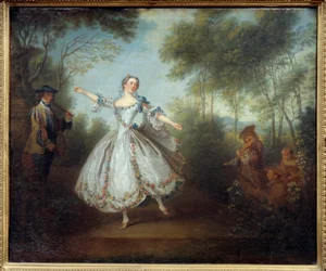 The Dancer Marie Anne Cuppi (1710-1770) Called the Dancing Camargo