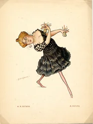 Portrait of Marie Petipa, Russian Ballerina