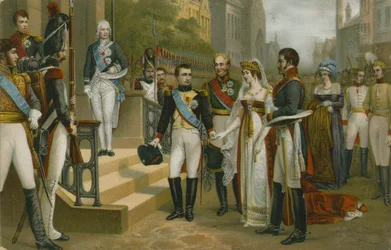 Napoleon Receiving Queen Louise of Prussia at Tilsit, 6 July 1807