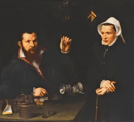 Portrait of a Essai Master and his Wife, half-length