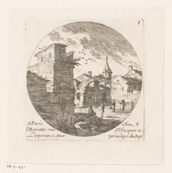 Figures by Ruins of a Gate
