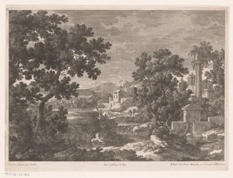 Landscape with an Ancient Spring by a River