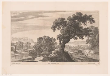 Landscape with Tree by a Lake