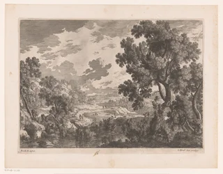 River Landscape with Winding Road
