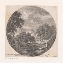 River Landscape with Spring