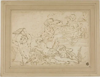 Scene with Nymphs and Satyr