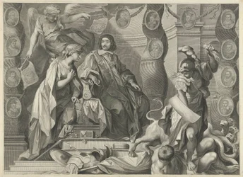 Promotional Print of Aegidius Le Maistre (1663), Upper Part