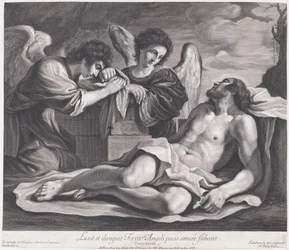 Angels Mourning over the Dead Christ