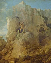 Landscape with Hercules and Cacus, c.1656 (detail)