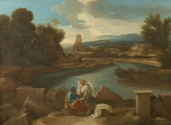 Landscape from the Roman Campagna, with Matthew and the Angel