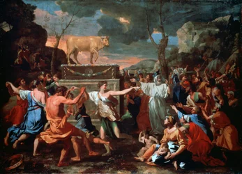 The Adoration of the Golden Calf, c1635