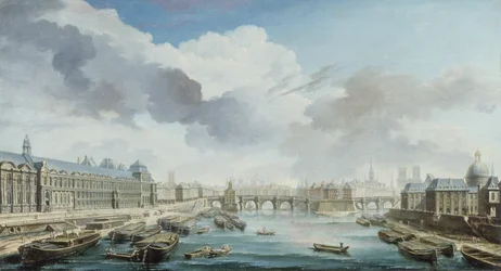 The Louvre, Pont-Neuf and Collège des Quatre-Nations, Now the Institut de France, Seen from the Pont Royal