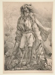French Cuirassier Carrying a Flag