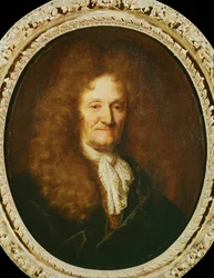 Medallion of Poet Jean de La Fontaine