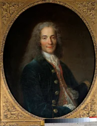 Portrait of Francois Marie Arouet dit Voltaire (1694-1778) at the age of 24 (1718)