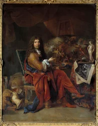 Portrait of Charles Le Brun (1619-1690), first painter to King Louis XIV. Dimensions: 2,32 x 1,81 m. Paris, Louvre Museum