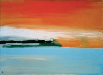 Railway by the Sea, Sunset