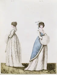 Afternoon dresses figs. 327 and 328 from Nikolaus Heideloff