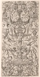 Ornament Panel with Bird Cage
