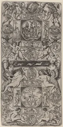 Ornament Panel with Orpheus and the Judgment of Paris