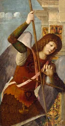 Triptych Panel with the Archangel Michael, 1490-1500