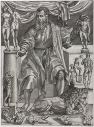 Portrait of Baccio Bandinelli with Lion
