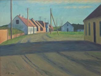 Road in a Small Town. Strande